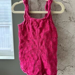 Zara Pink Knitted Romper